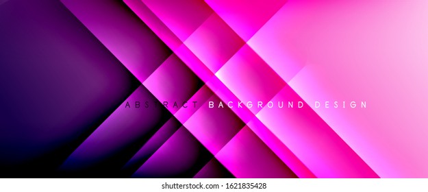 Straight lines with shadows and light on gradient background. Trendy simple fluid color gradient abstract background with dynamic straight shadow line effect. Vector Illustration For Wallpaper, Banner