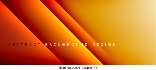 Straight lines with shadows and light on gradient background. Trendy simple fluid color gradient abstract background with dynamic straight shadow line effect. Vector Illustration For Wallpaper, Banner