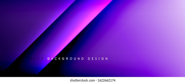 Straight lines with shadows and light on gradient background. Trendy simple fluid color gradient abstract background with dynamic straight shadow line effect. Vector Illustration For Wallpaper, Banner