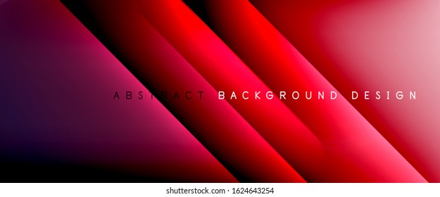 Straight lines with shadows and light on gradient background. Trendy simple fluid color gradient abstract background with dynamic straight shadow line effect. Vector Illustration For Wallpaper, Banner