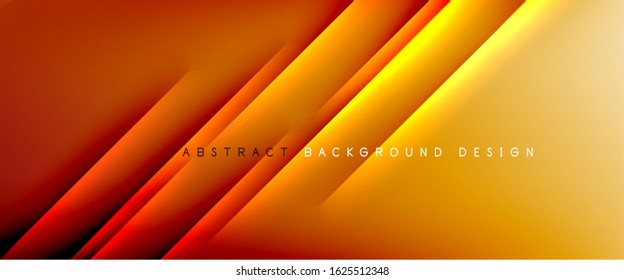Straight lines with shadows and light on gradient background. Trendy simple fluid color gradient abstract background with dynamic straight shadow line effect. Vector Illustration For Wallpaper, Banner