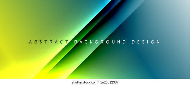 Líneas rectas con sombras y luz sobre el fondo del degradado. Fondo abstracto de degradado de color simple y moderno con efecto de línea de sombra recta dinámica. Ilustración De Vectores Para Papel De Fondo De Pantalla, Banner