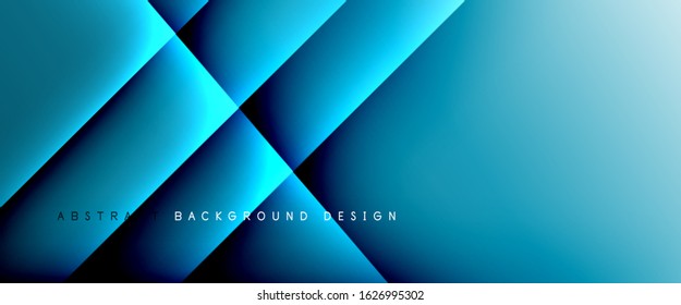 Straight lines with shadows and light on gradient background. Trendy simple fluid color gradient abstract background with dynamic straight shadow line effect. Vector Illustration For Wallpaper, Banner