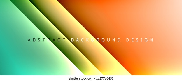 Straight lines with shadows and light on gradient background. Trendy simple fluid color gradient abstract background with dynamic straight shadow line effect. Vector Illustration For Wallpaper, Banner