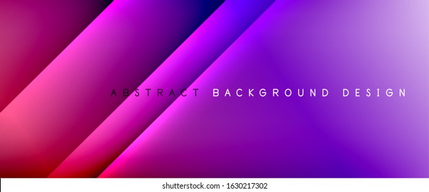 Gerade Linien mit Schatten und Licht auf Farbverlauf-Hintergrund. Trendy, einfache Farbverlauf-Abstrakte Hintergrund mit dynamischem, gerade Schattenzeileneffekt. Vektorgrafik für Bildschirmhintergrund, Banner