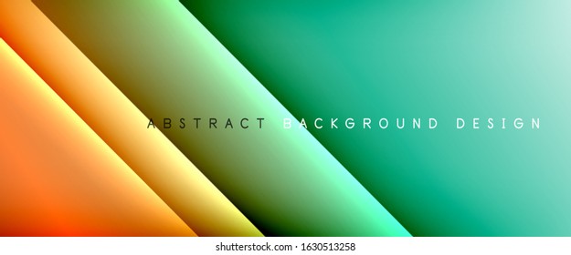 Straight lines with shadows and light on gradient background. Trendy simple fluid color gradient abstract background with dynamic straight shadow line effect. Vector Illustration For Wallpaper, Banner