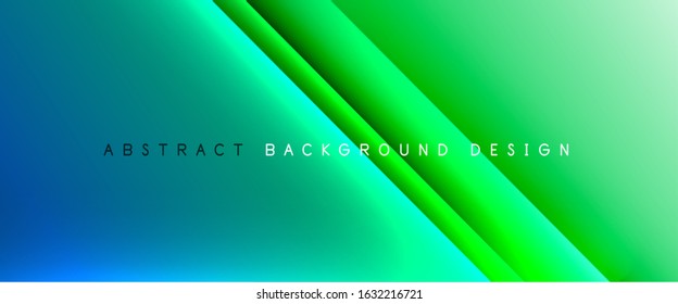 Straight lines with shadows and light on gradient background. Trendy simple fluid color gradient abstract background with dynamic straight shadow line effect. Vector Illustration For Wallpaper, Banner