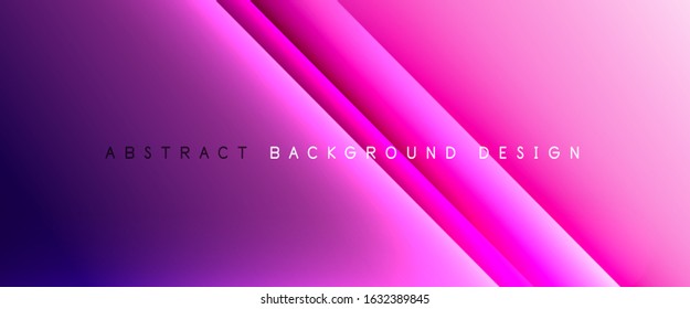 Straight lines with shadows and light on gradient background. Trendy simple fluid color gradient abstract background with dynamic straight shadow line effect. Vector Illustration For Wallpaper, Banner