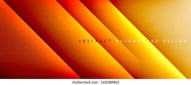 Straight lines with shadows and light on gradient background. Trendy simple fluid color gradient abstract background with dynamic straight shadow line effect. Vector Illustration For Wallpaper, Banner