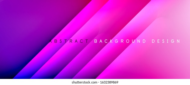 Gerade Linien mit Schatten und Licht auf Farbverlauf-Hintergrund. Trendy, einfache Farbverlauf-Abstrakte Hintergrund mit dynamischem, gerade Schattenzeileneffekt. Vektorgrafik für Bildschirmhintergrund, Banner
