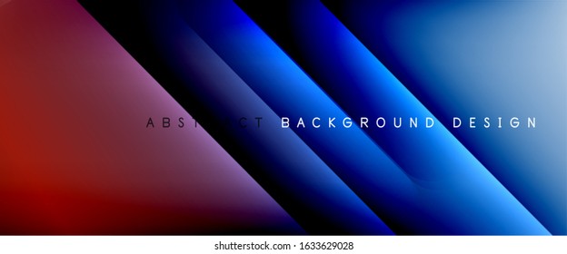 Straight lines with shadows and light on gradient background. Trendy simple fluid color gradient abstract background with dynamic straight shadow line effect. Vector Illustration For Wallpaper, Banner