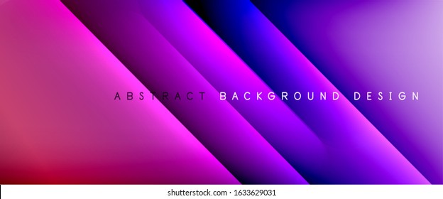 Straight lines with shadows and light on gradient background. Trendy simple fluid color gradient abstract background with dynamic straight shadow line effect. Vector Illustration For Wallpaper, Banner