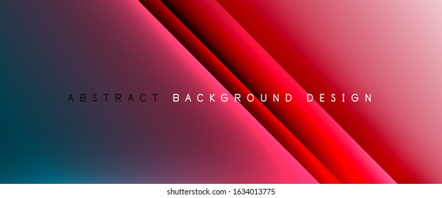 Straight lines with shadows and light on gradient background. Trendy simple fluid color gradient abstract background with dynamic straight shadow line effect. Vector Illustration For Wallpaper, Banner