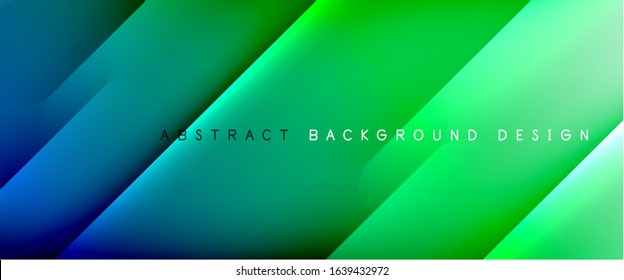 Linhas retas com sombras e luz no plano de fundo gradiente. Fundo abstrato do gradiente de cor do fluido simples da moda com efeito de linha de sombra reta dinâmica. Ilustração De Vetor Para Papel De Parede, Faixa