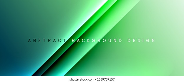 Straight lines with shadows and light on gradient background. Trendy simple fluid color gradient abstract background with dynamic straight shadow line effect. Vector Illustration For Wallpaper, Banner