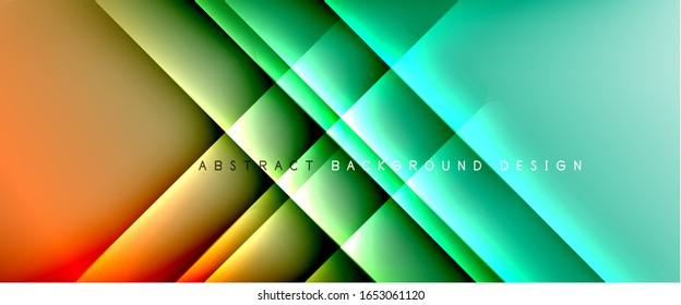 Gerade Linien mit Schatten und Licht auf Farbverlauf-Hintergrund. Trendy, einfache Farbverlauf-Abstrakte Hintergrund mit dynamischem, gerade Schattenzeileneffekt. Vektorillustration-Illustration für Bildschirmhintergrund, Banner