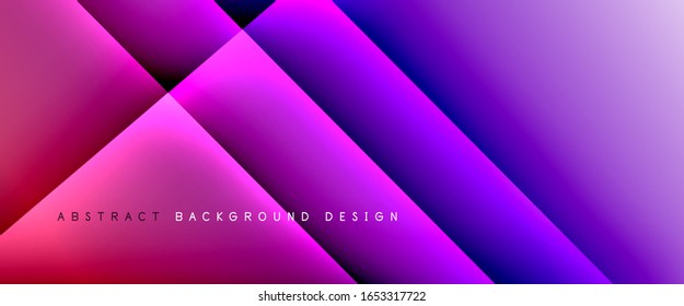 Líneas rectas con sombras y luz sobre fondo degradado. Fondo abstracto de color simple y moderno con efecto directo de línea de sombra. Ilustración De Vector Para Papel De Fondo De Pantalla, Banner