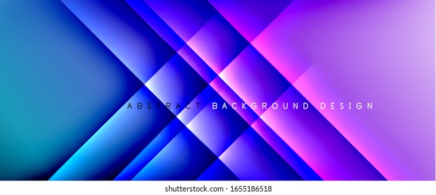 Straight lines with shadows and light on gradient background. Trendy simple fluid color gradient abstract background with dynamic straight shadow line effect. Vector Illustration For Wallpaper, Banner