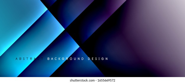 Straight lines with shadows and light on gradient background. Trendy simple fluid color gradient abstract background with dynamic straight shadow line effect. Vector Illustration For Wallpaper, Banner