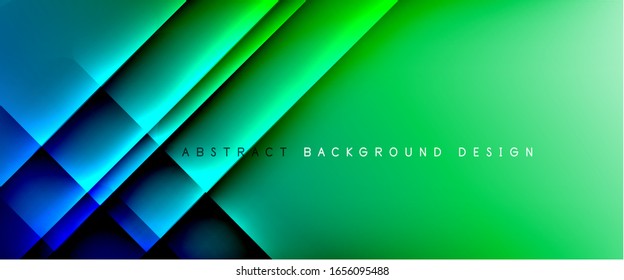 Straight lines with shadows and light on gradient background. Trendy simple fluid color gradient abstract background with dynamic straight shadow line effect. Vector Illustration For Wallpaper, Banner