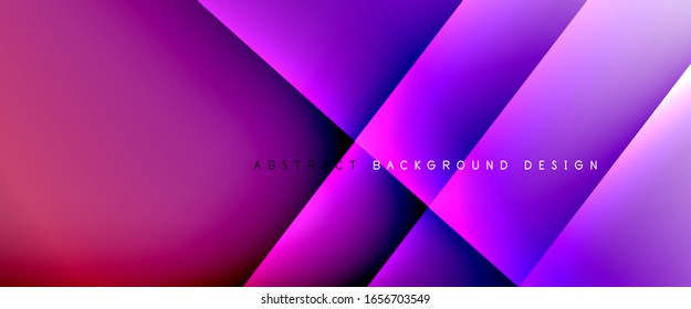 Straight lines with shadows and light on gradient background. Trendy simple fluid color gradient abstract background with dynamic straight shadow line effect. Vector Illustration For Wallpaper, Banner