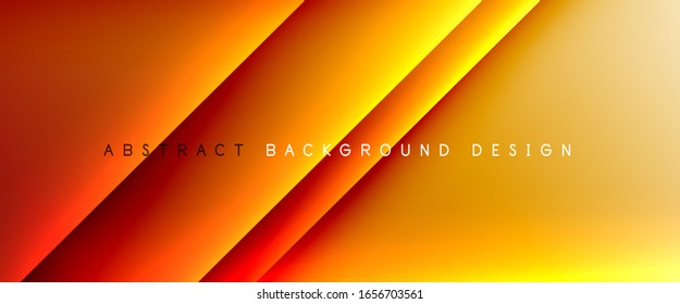 Straight lines with shadows and light on gradient background. Trendy simple fluid color gradient abstract background with dynamic straight shadow line effect. Vector Illustration For Wallpaper, Banner