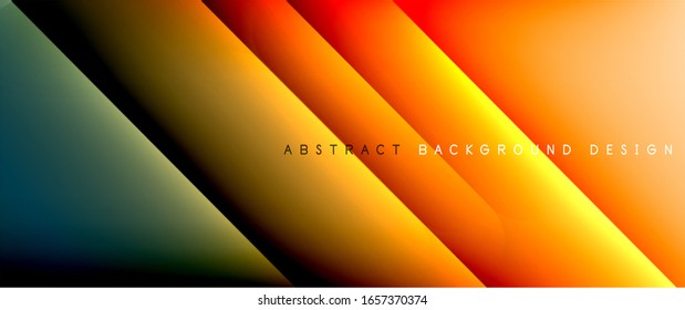 Straight lines with shadows and light on gradient background. Trendy simple fluid color gradient abstract background with dynamic straight shadow line effect. Vector Illustration For Wallpaper, Banner
