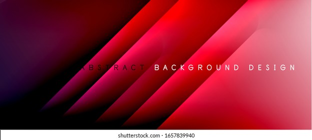Straight lines with shadows and light on gradient background. Trendy simple fluid color gradient abstract background with dynamic straight shadow line effect. Vector Illustration For Wallpaper, Banner
