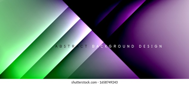 Straight lines with shadows and light on gradient background. Trendy simple fluid color gradient abstract background with dynamic straight shadow line effect. Vector Illustration For Wallpaper, Banner