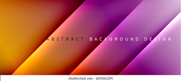 Líneas rectas con sombras y luz sobre fondo degradado. Fondo abstracto de color simple y moderno con efecto directo de línea de sombra. Ilustración De Vector Para Papel De Fondo De Pantalla, Banner