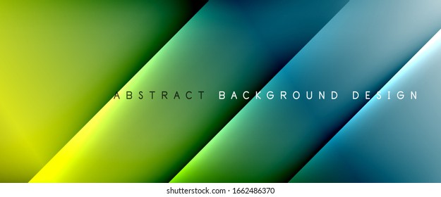 Straight lines with shadows and light on gradient background. Trendy simple fluid color gradient abstract background with dynamic straight shadow line effect. Vector Illustration For Wallpaper, Banner