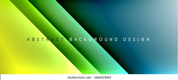 Straight lines with shadows and light on gradient background. Trendy simple fluid color gradient abstract background with dynamic straight shadow line effect. Vector Illustration For Wallpaper, Banner
