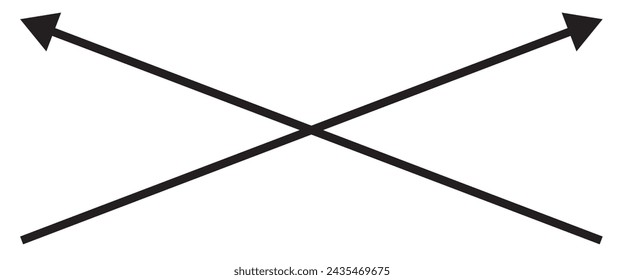 Straight long arrow, right thin line, black cursor, horizontal element, thick pointer vector icon isolated on white background. arrow straight, icon, vector illustration eps10. Long doodle arrow