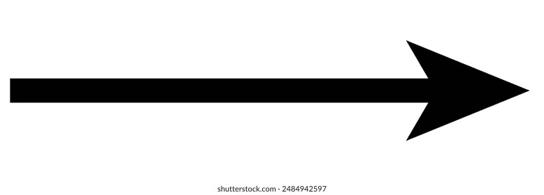 Straight long arrow vector icon design eps 10