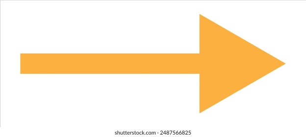 Straight long arrow vector icon