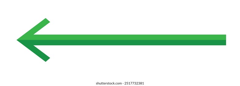 Straight long arrow vector icon. arrow icon isolated on white background.