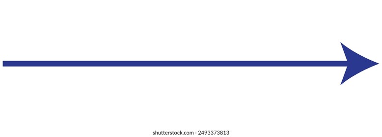 Straight long double vector arrow. Horizontal long straight arrow with two left and right pointers. Black width symbol isolated on white background