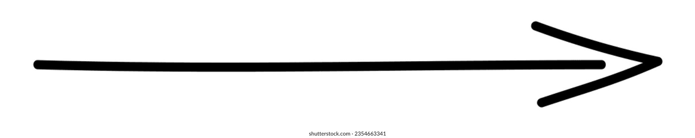 Icono de flecha vectorial recta larga derecha