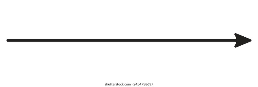 Icono recto de flecha de Vector derecha larga. Flecha larga arriba. Flecha Larga Icono Blanco, negro | Flechas |Ilustración infográfica | Símbolo de dirección|Logotipo de puntero|Aislado| Variantes.