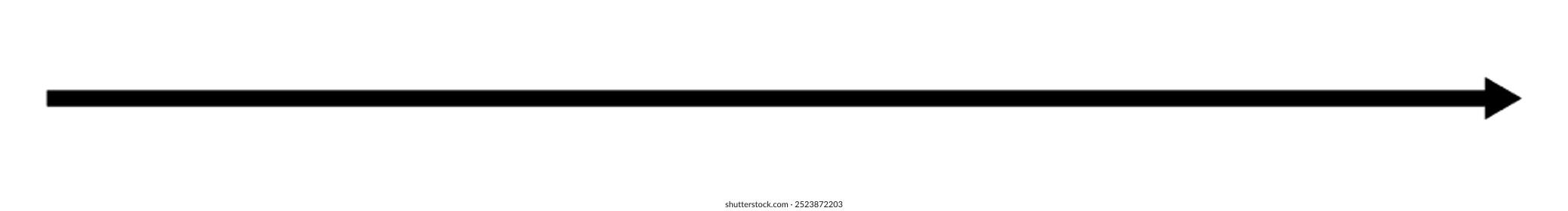 Straight long right vector arrow icon