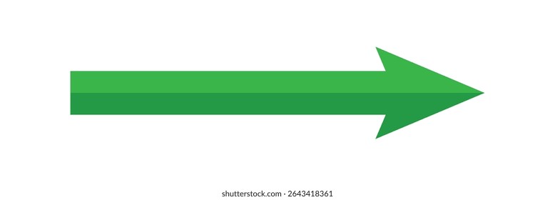 Straight long thin right vector arrow icon. Orange Long arrow vector, icon. orange horizontal arrow. Vector illustration. Eps 10. 