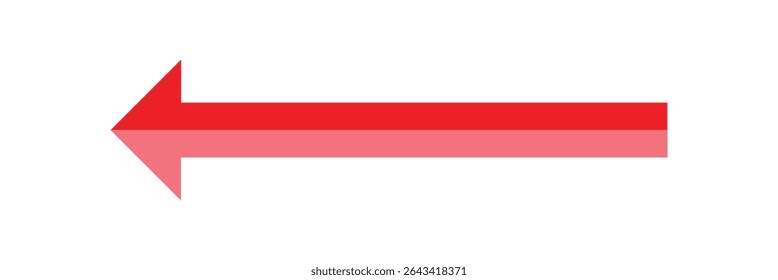 Straight long thin right vector arrow icon. Orange Long arrow vector, icon. orange horizontal arrow. Vector illustration. Eps 10. 
