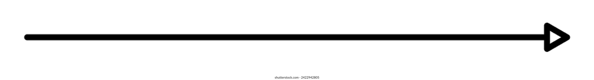 Straight long vector arrow icon
