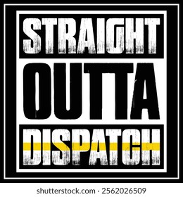 Straight Outta 911 Dispatcher T-shirt Design, Dispatcher Shirt, Gift Gor Dispatcher, Thin Yellow Line