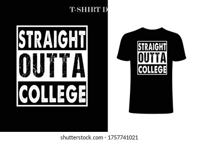 Straight outta funny t-shirt design. USA city funny t-shirt design.