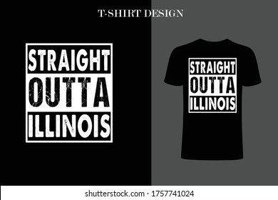 Straight outta funny t-shirt design. USA city funny t-shirt design.