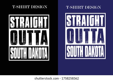 Straight outta funny t-shirt design. USA city funny t-shirt design.vintage t-shirt design.