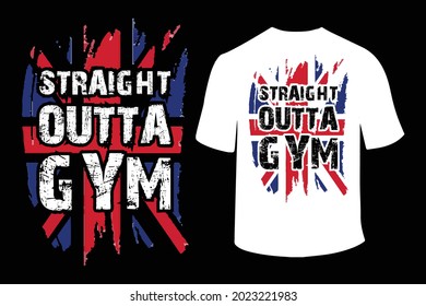 Straight Outta Gym T Shirt Design