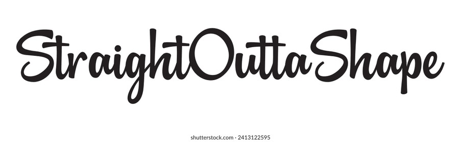 texto de forma de salida recta sobre fondo blanco.