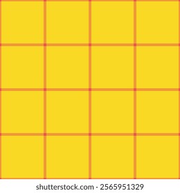 Straight pattern background vector, tie texture check textile. Cosy fabric seamless plaid tartan in orange and yellow colors palette.